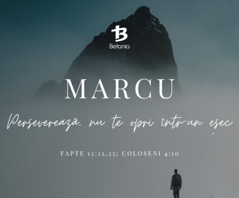 MARCU – Destin recuperat după eșec, prin perseverență și încredere (Fapte 12:12,25; Col. 4:10) 306/365